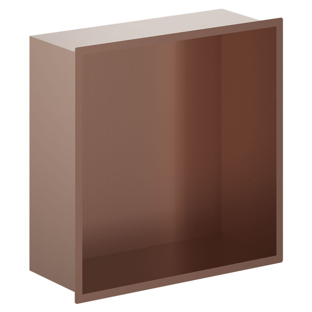 Cutout image of Crosswater Brushed Bronze 305mm Shower Niche